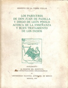 Los pareceres de Don Juan de Padilla y Diego de León Pinelo