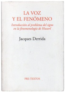 La voz y el fenómeno, Derrida233