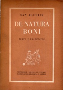 De natura boni, San Agustín216